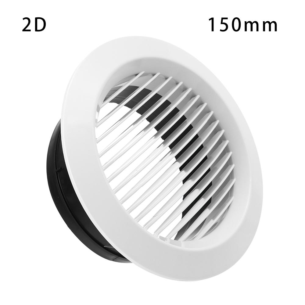 75/100/150mm Ducting Ventilation Grilles Air Vent Cover Extract Valve Grille Durable Air Circulation Vents Cap Home Decoration