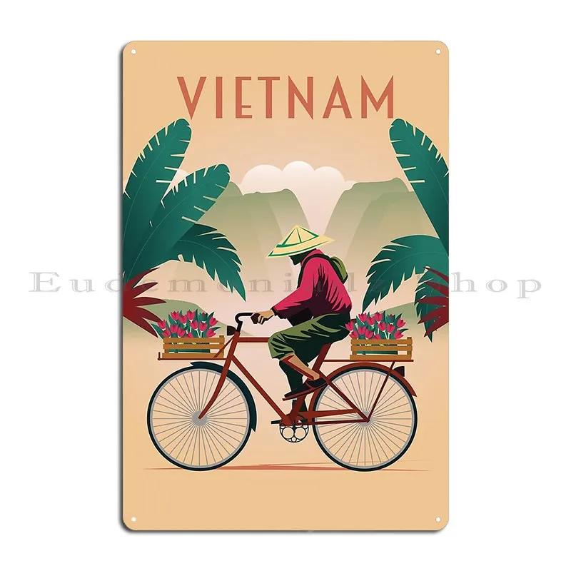 Visit Vietnam Tourist Travel For Vintage Poster Canvas Stickers Saigon Metal Vintage Home Bar Customize Bar Tin Sign Poster