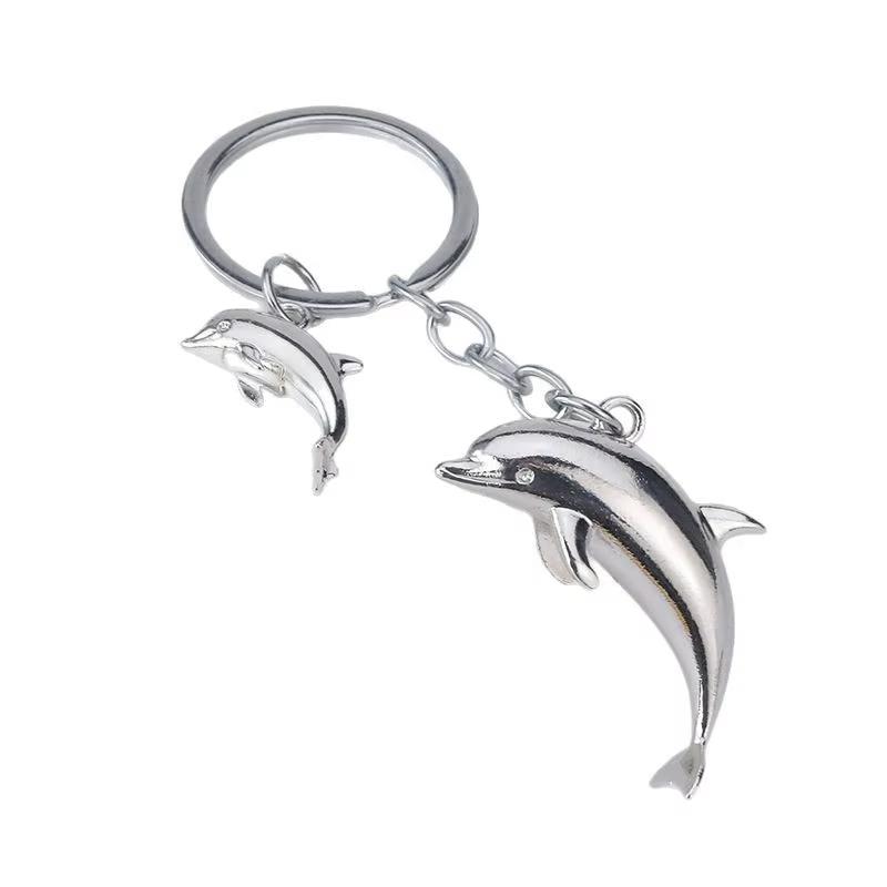 Dolphin Keychain Convenient Animal Themed Keyring 3d Dolphin Pendant Exquisite Marine Keychain For Wallet Decoration Gifts For