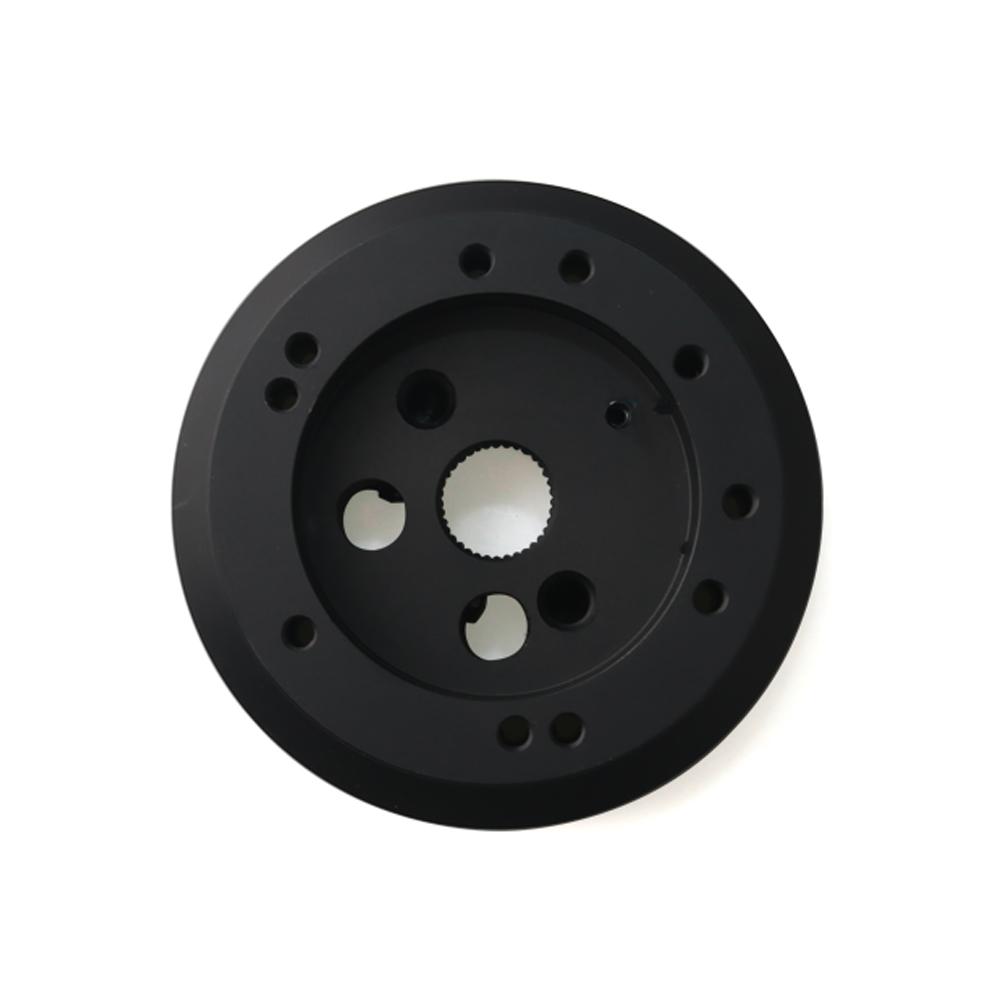 5&6 Hole Steering Wheel Hub Adapter for Chevy GMC Truck 1969-1994, Black