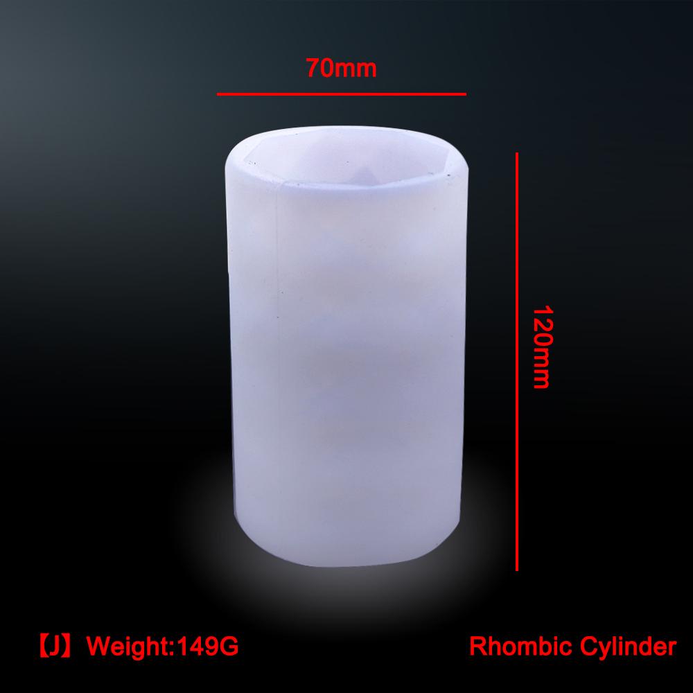 1PC 10 Style Cylindrical Hexagon Silicone Mold DIY Epoxy Resin Casting Mould UV Candle Home Decoration Jewelry Making Tools