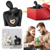 Paar Umarmung Figur Romantische Liebe Umarmung Statue Leichtgewichtige Moderne Keramik Herz Umarmung Handwerk Heimdekor Valentinstag Geschenk