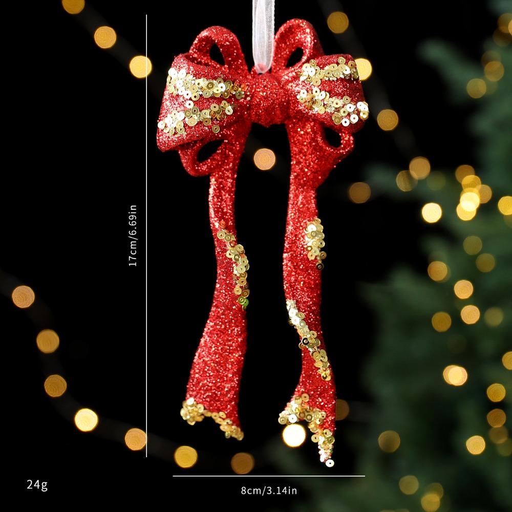 Plastic Christmas Merry Hanging Decoration Red Gold Glitter Christmas Ornaments Hanging Sign Christmas Hanging Text Decoration