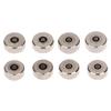 2 Piece Silver Color Steel Watch Crown 4.5Mm-7Mm Head Diameter With Flat Tube For Watches Repair L4429