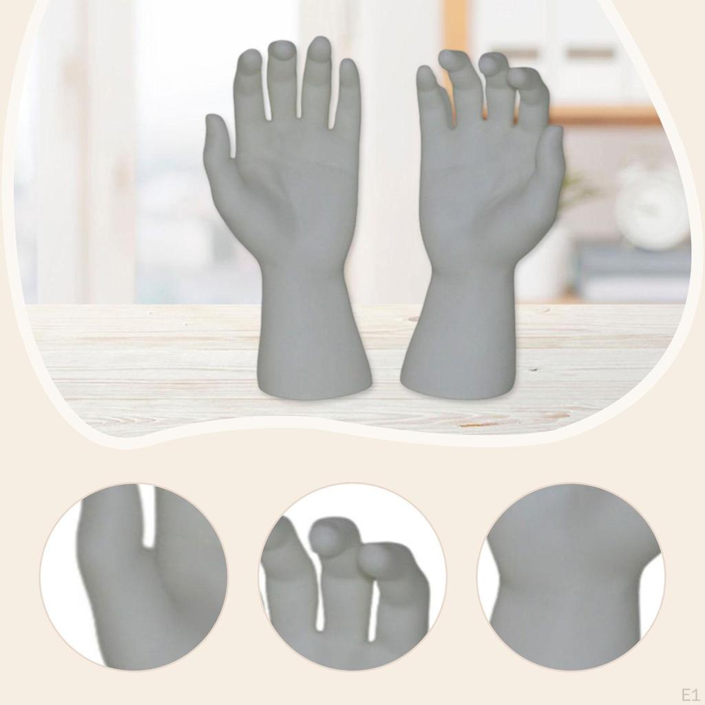 Male Hand Models for Glove Display Photography Shop Right and Left Decorative Halloween Decorations