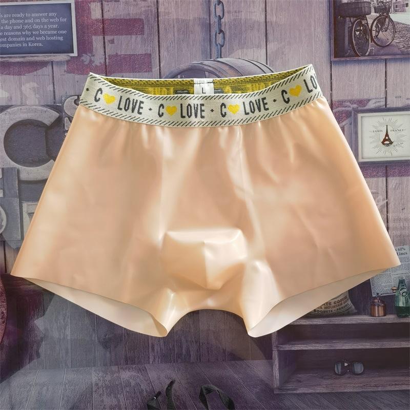 Fetisch Latex Enge Höschen Herren Durchsichtige Gummi Unterwäsche Boxershorts Sexy Hodensack U Konvex Beutel Unterhose Porno Nachtwäsche