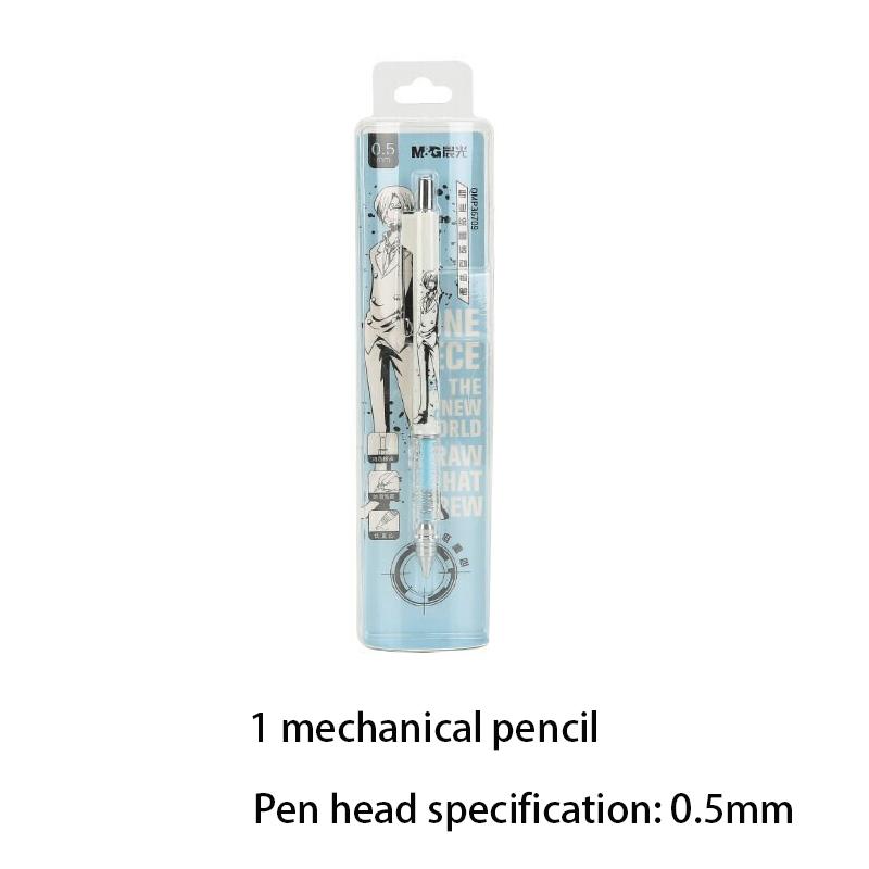 

One Piece Mechanical Pencil Anime Cartoon Student School Office Writing Tools Drawing Sketch 0.5mm Stationery Comes With Rubber