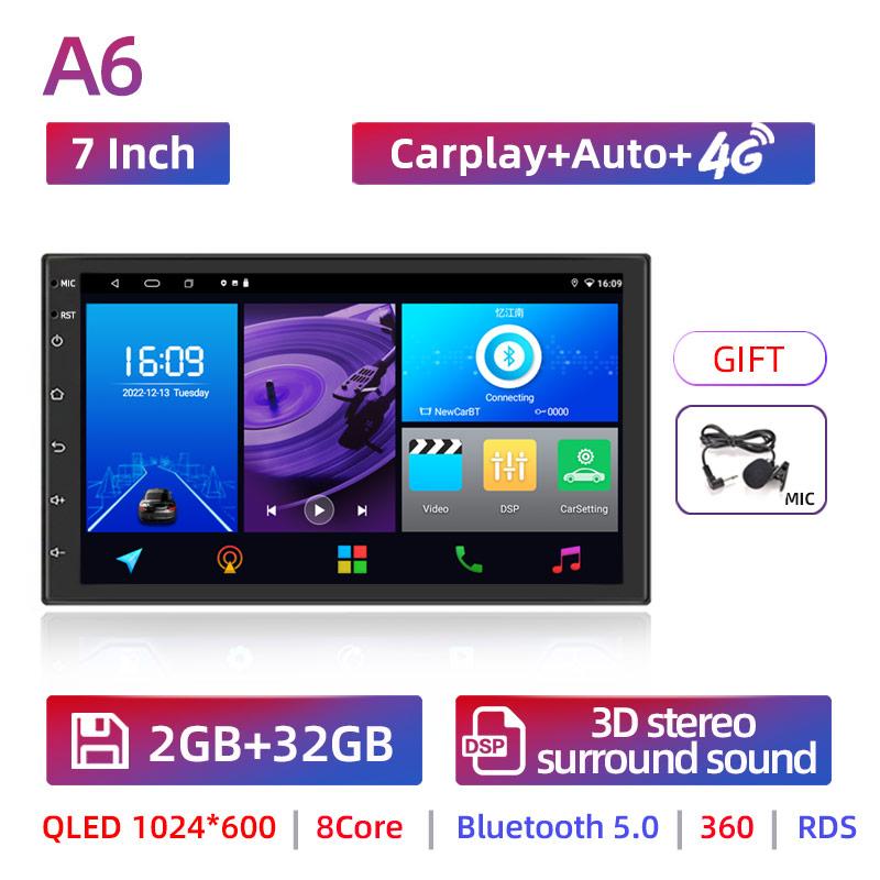 2 Din Android 13 Car Radio Autoradio 7 9 10 13.1 Inch Universal WIFI GPS  Audio Multimedia Player For Nissan Toyota Kia Honda