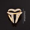 Crystal Scarf Silk Buckle Clip Women Jewelry