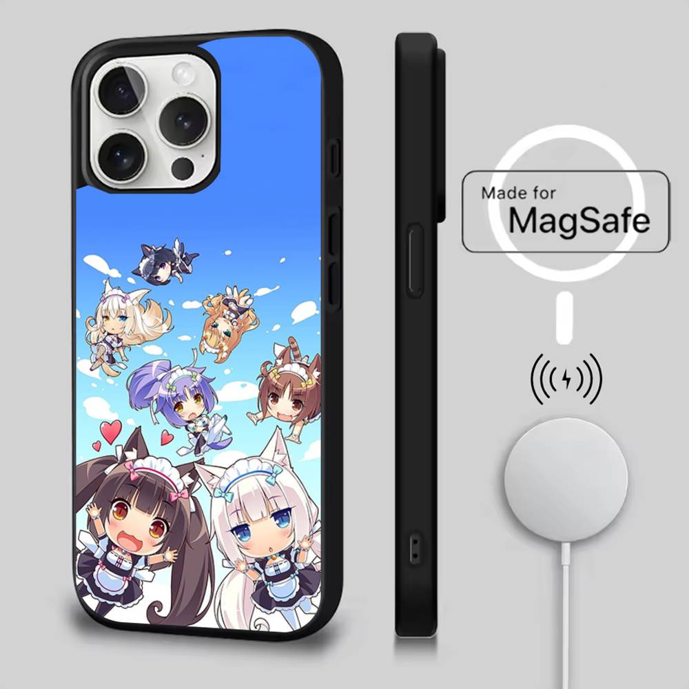 

Game N-Nekopara Cute For iPhone 17,16,15,14,13,12,11,Pro,Max,Plus,Mini,SE4,E Magnetic For Magsafe Wireless Phone Case iPhone15promax
