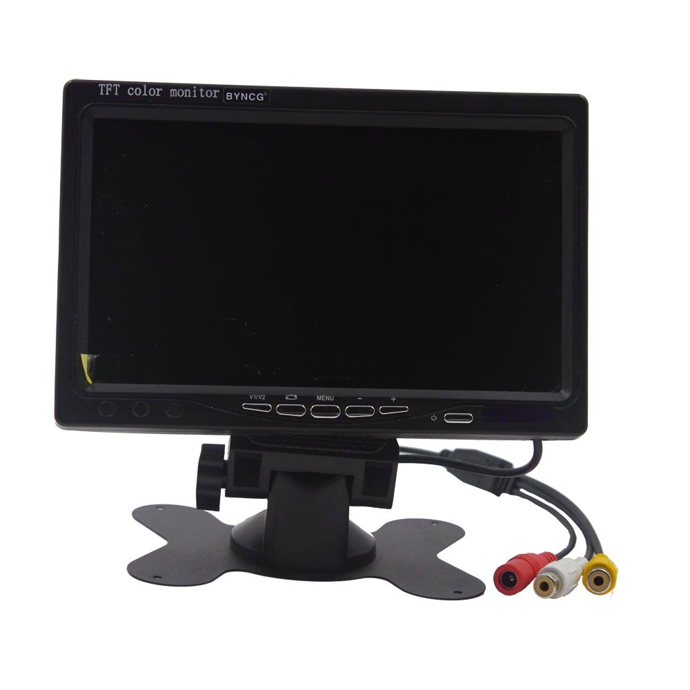 Universal 7 Inch  HD Screen Car Monitor Security Monitor Parking Assistance  Rear View Camera Optional
