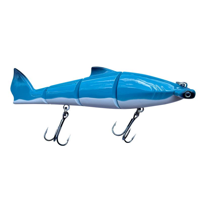 15.8cm Bass Fishing Lures Multi Jointed Trout Perch Multi-Section Fish Bait Lure Hard Bait Crankbait