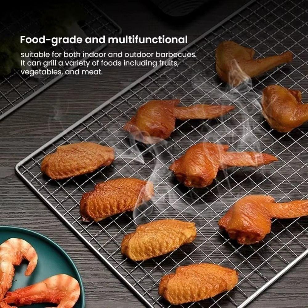 40/50/60cm Σχάρα Ψησίματος BBQ Αντικολλητική Σχάρα Ψησίματος Πολλαπλών Χρήσεων Πλέγμα Μπάρμπεκιου Κουζίνα