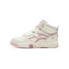 Li Ning Kids Synthetic Leather Comfortable Non-Slip Shock Absorbing Wear-Resistant Breathable High-Top Casual Shoes Kids Casual Shoes YKCU194-14
