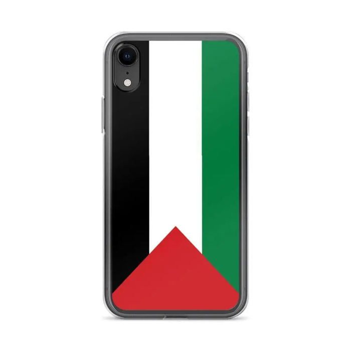 Coque iPhone - PIXELFORMA - iPhone XR - Drapeau de la Palestine - Silikonová polévka - Finitions fines