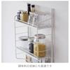 HEIAN SHINDO SPLUCE Tension Kitchen Rack, Slim Pole Rack with Hanger Set M, White, Height 70-105cm, Width 39.5cm, SPL-2, Heian Shindo Kogyo