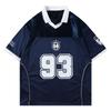 American Retro Sports Jersey Short-sleeved Fans European and American Street Tide Brand Loose Fan Version