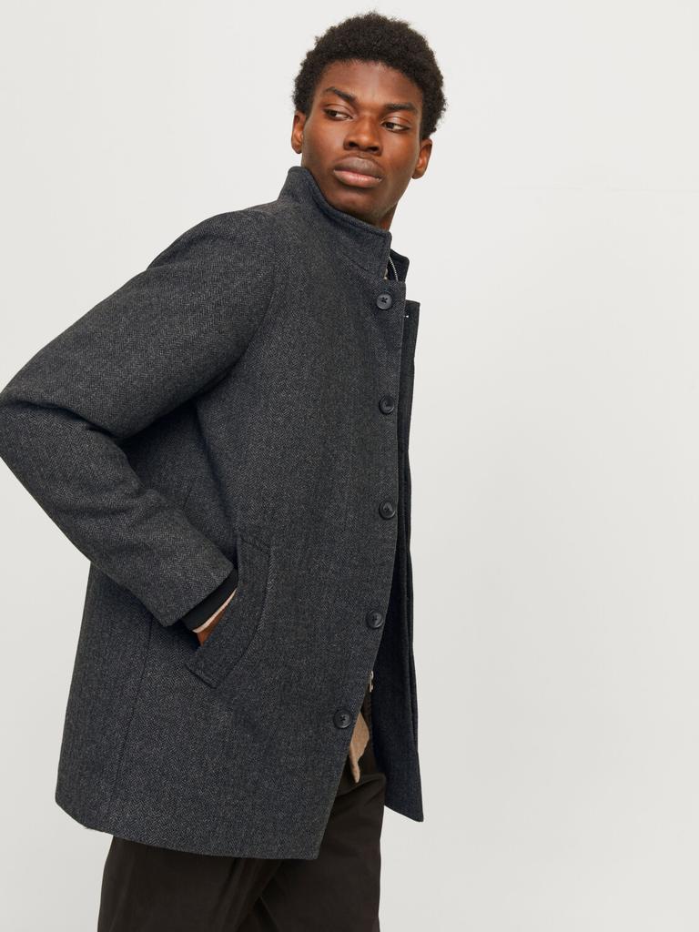Coat Jack & Jones Jjeharrison Wool Jacket Sn (12258674) Dark Gray Melange