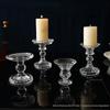 Europeisk Minimalistisk Glas Ljusstakehållare för Romantisk Matsalsbordsdekoration