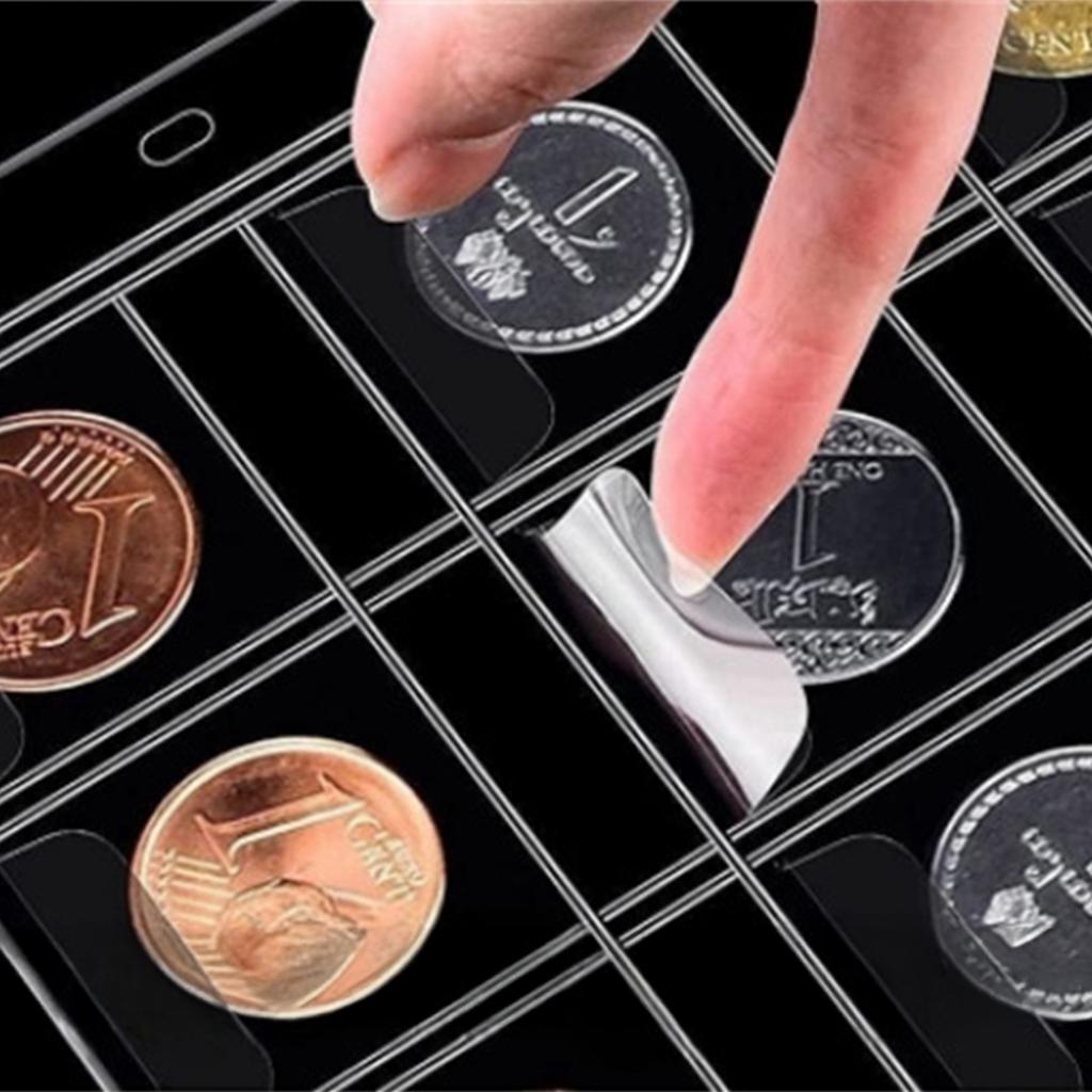 Album na monety z 20 stronami, pojemny futerał z 200 kieszonkami na monety, 30 kieszonek na banknoty, monety groszowe, ćwierćdolarówki, znaczki