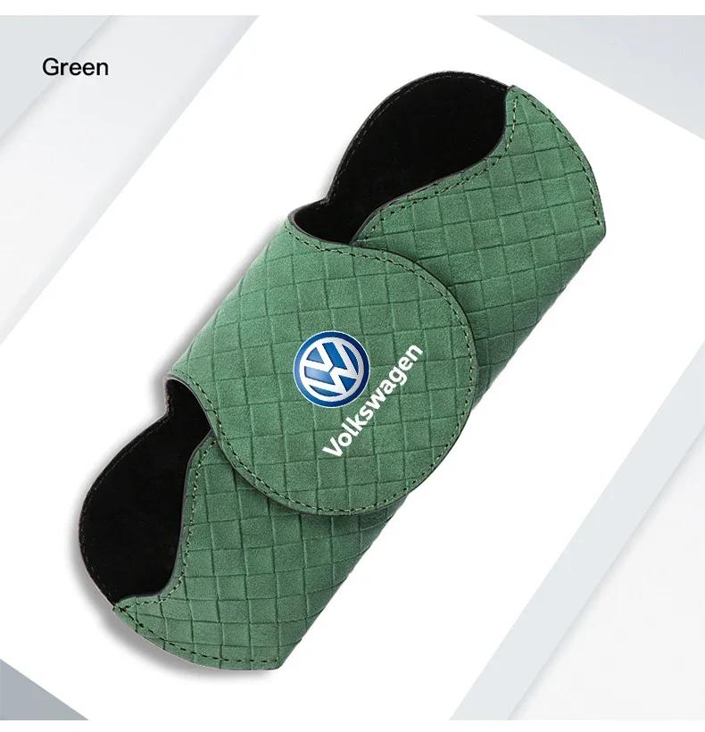 T23-·Car Interior Glasses Clip Auto Sun Visor Sunglasses Holder For Volkswagen Polo Golf Passat Scirocco Tiguan Jetta T-ROC Touareg