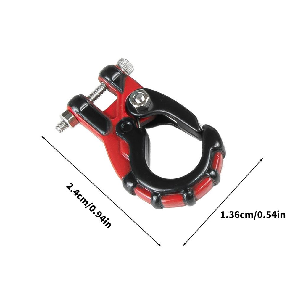 Winch Hook D Ring Shackle Trailer Hook Towing Heavy Duty for Tow Strap Winch Off Road Truck ATV UTV Recovery Blue