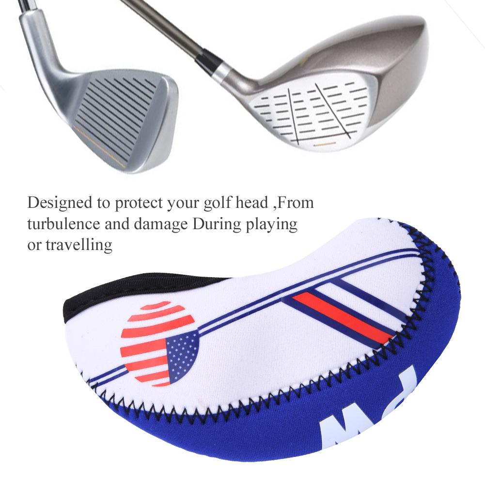 10PCS Cloth Portable     Headcover Practical Putter Head Cover Sports Entertainment Accessory