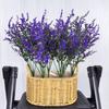 Lifelike Artificial Lavender Fake Flower Safe BPA-free Plastic Faux Plant 34cm 1Pcs for Wedding Home Coffee Table Decor