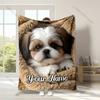 Personalized Name Customized Blanket Labrador Puppy Print Soft and Warm Multiple Sizes Adult Children Luxury Gifts