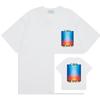 Grenzüberschreitend auf Lager exklusiv Casablanca Doppelgaze reine Baumwolle Unisex T-Shirt Hip-Hop lässig Kurzarm locker Rundhals
