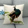 Beautiful Peacock Animal Head Face Digital Printing Short Plush Pillow Covers For Car Sofa Office Cushion Cover Home Goods