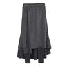 Winter Skirt Leggings Irregular Fake Two-Piece Design Velvet Lined Women Culottes High-waisted Stretchy Culottes