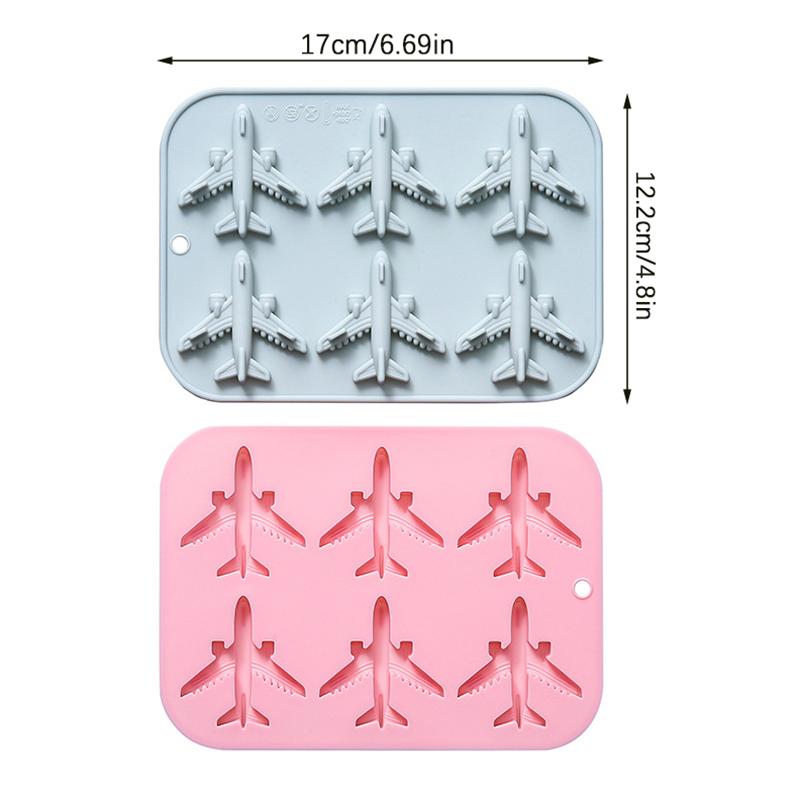 Letadlo Fondánová Silikonová Forma, 3D Letadlo Forma na Ledové Kostky, Letadlo Silikonová Forma na Čokoládu a Cukroví, Forma na Pečení ve Tvaru Letadla