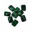 Natural Green Malachite Rectangle Cabochon 10x14mm Gemstone | Loose Stone for Jewelry Making