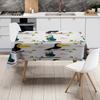 Modern Colorful Birds Tablecloth for Dining Room Decoration 100% Polyester Washable Home Textiles