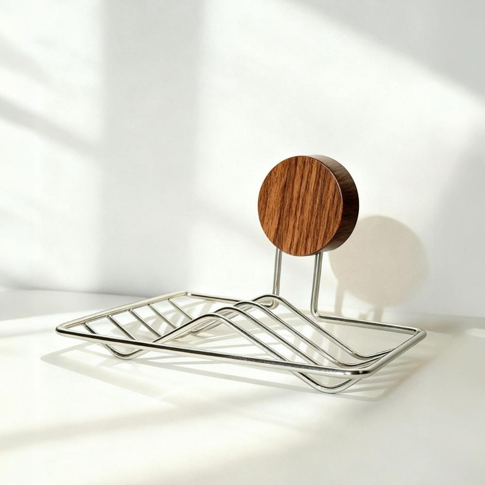 Stainless Steel Stainless Steel Soap Dish Removable Bathroom Storage Rack Bathtub
