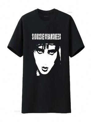Siouxsie And The Banshees T Shirt   Vintage Washed Stylish Top For Everyday Wear Unisex Versatile Stretched Streetwear