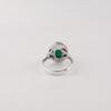 Natural Green Onyx Cab Gemstone 925 Sterling Silver Designer Women Ring Anniversary Gift For Wife RR-84-23