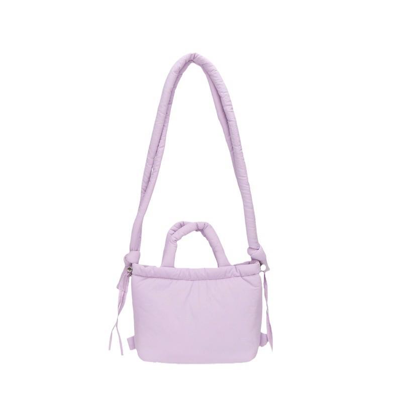 Geantă Crossbody Trendy de Nișă din Puf - Ușoară, Versatilă, Geantă de Mână de Umăr Monocromă pentru Ținută Casual