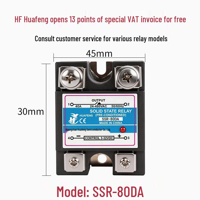 Releu cu stare solidă monofazat SSR-40DA Control DC/AC MGR-1D4840