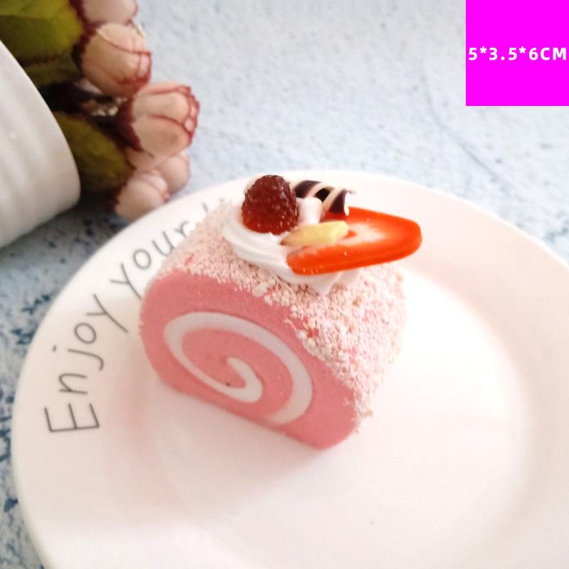 Искусственный фруктовый торт и хлеб магнитное украшение для реквизита для пищевой фотографии