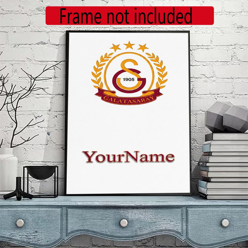 Galatasaray Customize Your Name Diamond Painting Round Diamond Diy Frameless Holiday Artwork Suitable For Home Office Wall Decoration