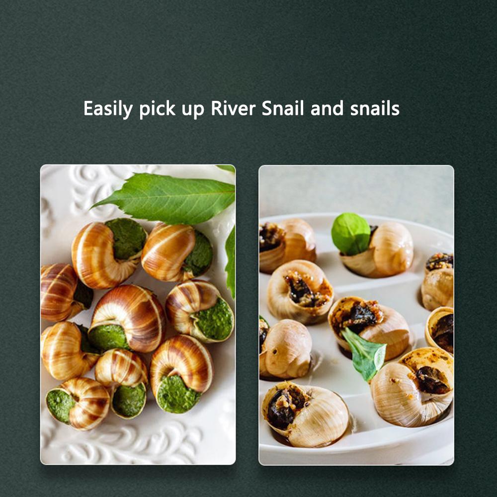 Portable Snail Tongs Stainless Steel Non-slip Serving Tongs Baking Tool For Cooking Barbeque Picnic Bbq