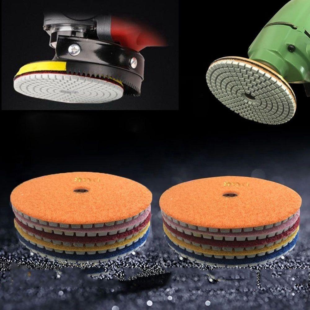 8/12/16PCS 100mm Polishing Grinding Discs 4 Inch Wet Polishing Discs Stone Refinishing