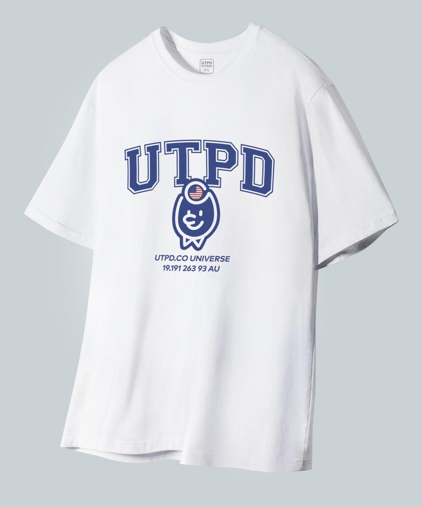 UNTAPPED STUDIO Ted Authentic Logo Pure Cotton Big Oversized Short Sleeve T-Shirt 2 Colors