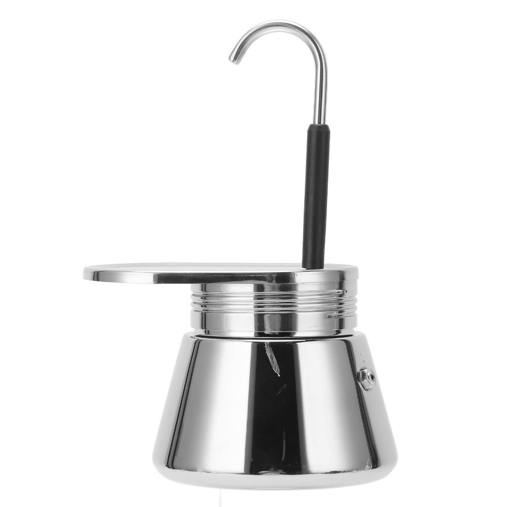 Edelstahl Espressokocher Kaffeekanne Herdplatten-Espressokocher Für Zuhause Büro