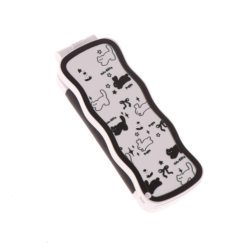 Mini Hair Brush Folding Massage Comb Head Massage Anti-Static Portable Travel Hair Brush Girl Hair Combs With Mirror