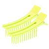 2Pcs Hair Styling Clip Barber Sectioning Hairpin Partition Clip Hairgrip Fluorescent Green