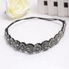 Headwear Makeup Party Turquoise Korean Style Headband Elastic Bohemian Hair Accessories Rhinestone Beaded Hairband
