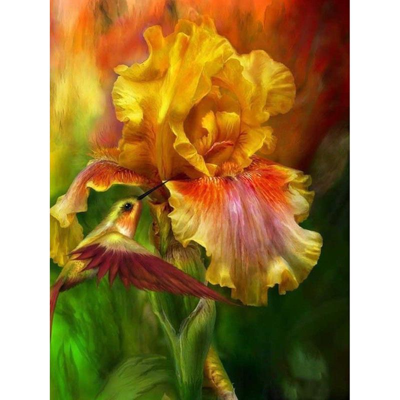 DIY 5D Diamond Painting Cross Stitch Flower Poppy Diamond Embroidery Full Round Drill Mosaic Picture Rhinestone Decor Home Gift